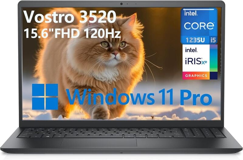 Dell Vostro 3520 15.6" Laptop Core i5-1235U 2.1GHz-4.4GHz 16GB 512GB SSD Windows 11 Pro