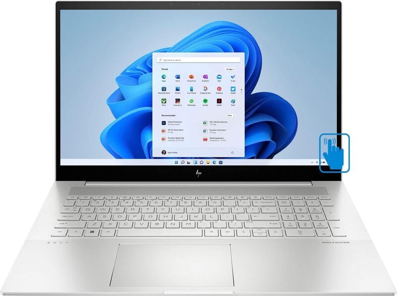 HP 17-CR0013DX 17.3" Touchscreen Laptop i7-1260P 3.4GHz-4.7GHz 16GB RAM 512GB SSD Windows 11 Pro