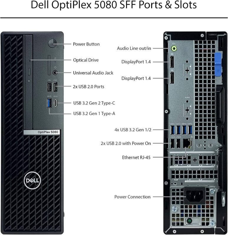 Dell Optiplex 5080 SFF i7-10700 4.8GHz 16GB 256GB SSD Windows 11
